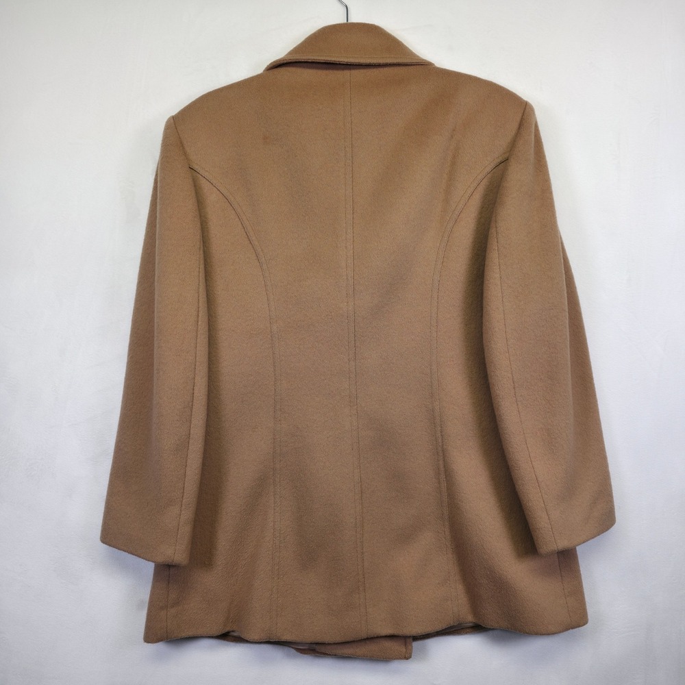 Talbots‎ Pea Coat Women 12P Brown Wool Timeless Preppy Old Money Classic READ - Picture 3 of 16